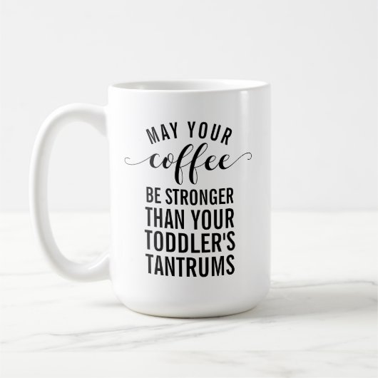 Kann Ihr Kaffee stärker sein als Ihr Kleinkind? Kaffeetasse (Links)