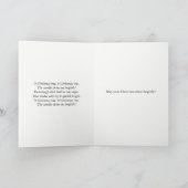 Kann Ihr WeihnachtsGlanz hell! Feiertagskarte (Innenseite)