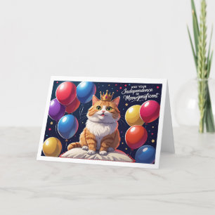 Kann Ihre Unabhängigkeit gut sein - Katze Dankeskarte