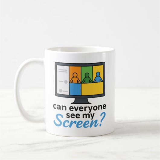 Kann jeder meinen Bildschirm sehen? Funny Virtual Kaffeetasse (Links)