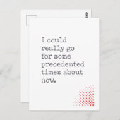 Kann jetzt einige gewohnte Zeiten hinter sich lass Postkarte (Vorne/Hinten)