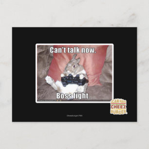 Kann jetzt nicht reden, Bosskampf. Postkarte