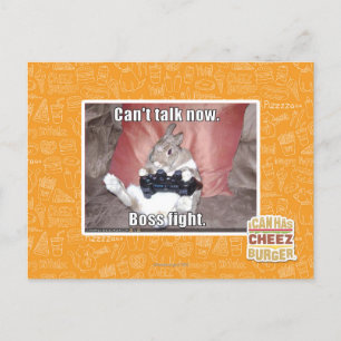 Kann jetzt nicht reden, Bosskampf. Postkarte