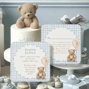 Kann kaum Teddybär-Windeln wartet Teddybär-Jungen- Begleitkarte