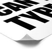 Kann kein altes, lustiges Poster abschrecken (Ecke)