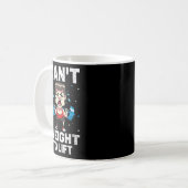 Kann kein Gewicht wiegen, um den Bodybuilder zu he Kaffeetasse (Vorderseite Links)