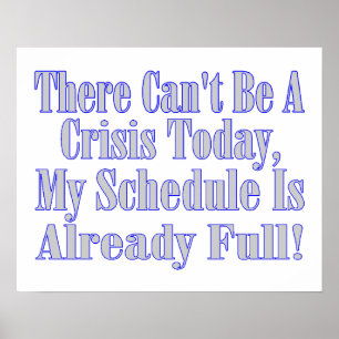 Kann kein Krisenplan sein Poster