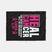 Kann Krebs heilen, denn mit Gott wird nichts Impos Fleecedecke (Vorderseite (Horizontal))