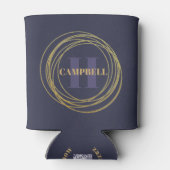 Kann kühlen - Goldene Kreise Dosenkühler (Rückseite)