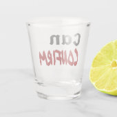 Kann LetterKenny Funny Spaß Kanada bestätigen Schnapsglas (Rückseite)