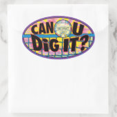 Kann man die IT-Gefärbte Krawatte ändern? Ovaler Aufkleber (Tasche)