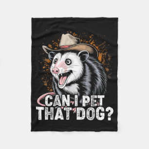 Kann man diesen Hund streicheln Meme Tierliebhaber Fleecedecke