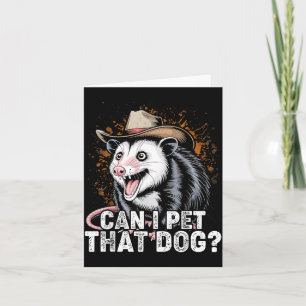 Kann man diesen Hund streicheln Meme Tierliebhaber Karte