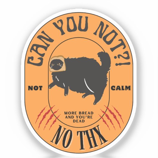 Kann man nicht aufkleber (Vorderseite)