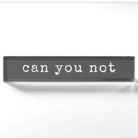 Kann man nicht Sarcastic Quote Schreibmaschine Typ