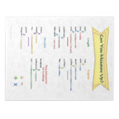 Kann man Notepad messen Notizblock (Vorderseite)