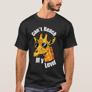 Kann mein Level nicht erreichen Giraffe Cool Sar T-Shirt