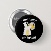 Kann mein Liquor-Geist-Halloween-Bier nicht halten Button (Vorne & Hinten)