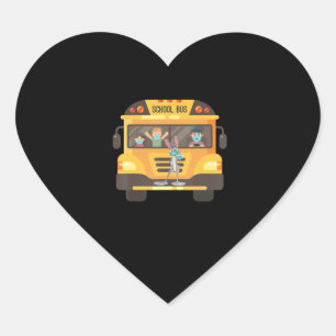 Kann meine Liebe für Schülerbusfahrer nicht fragen Herz-Aufkleber