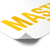 Kann mich Master 2024 Master Degree Abschluss nenn Poster (Ecke)