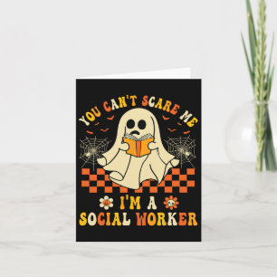 Kann mich nicht als Sozialarbeiter zu Halloween an Karte