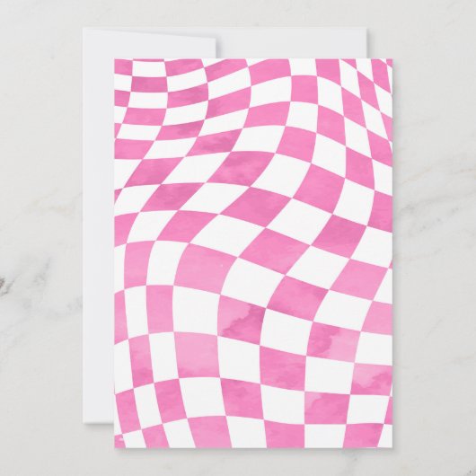 Kann mich nicht direkt mit dem Bike Girl 3. Geburt Einladung (Rückseite)