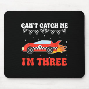 Kann mich nicht erwischen, ich bin 3. Geburtstag R Mousepad