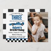 Kann mich nicht erwischen, ich bin drei Junge am 3 Einladung (Vorne/Hinten)