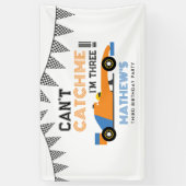 Kann mich nicht erwischen, ich bin drei Rennwagen Banner (Vertikal)