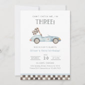 Kann mich nicht erwischen, ich bin drei Rennwagen Einladung (Vorderseite)