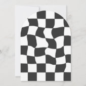 Kann mich nicht erwischen, ich bin drei Rennwagen  Einladung (Rückseite)