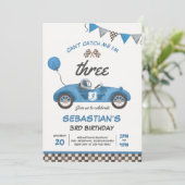 Kann mich nicht erwischen, ich bin drei Rennwagen  Einladung (Stehend Vorderseite)