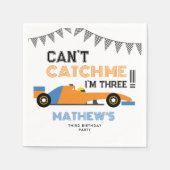 Kann mich nicht erwischen, ich bin drei Rennwagen  Serviette (Vorderseite)