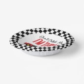 Kann mir kein Red Race Car 3. Geburtstag Party hol Pappteller (Gewinkelt)
