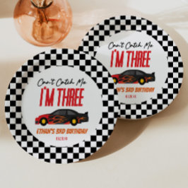 Kann mir kein Red Race Car 3. Geburtstag Party hol Pappteller