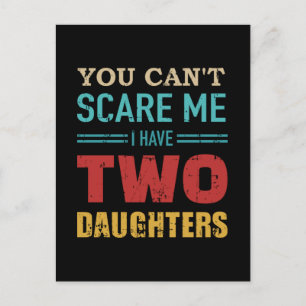 Kann mir keine Angst machen, zwei Töchter Vintag z Postkarte