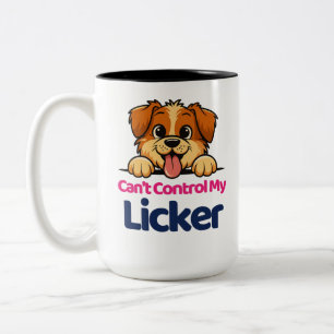 Kann mir mein Licker kein Niedliches Hundedesign K Zweifarbige Tasse