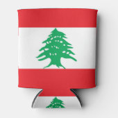 Kann mit der Flagge des Libanon kühlen Dosenkühler (Vorderseite)