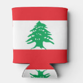Kann mit der Flagge des Libanon kühlen Dosenkühler (Rückseite)