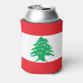 Kann mit der Flagge des Libanon kühlen Dosenkühler (Kanne Rückseite)