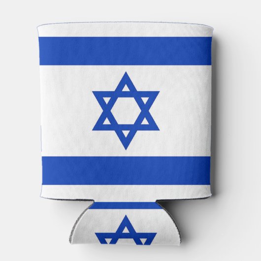 Kann mit der Flagge Israels kühlen Dosenkühler (Rückseite)