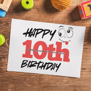 Kann mit der Silliness-Kindergeburtstag-Karte fort Feiertagskarte