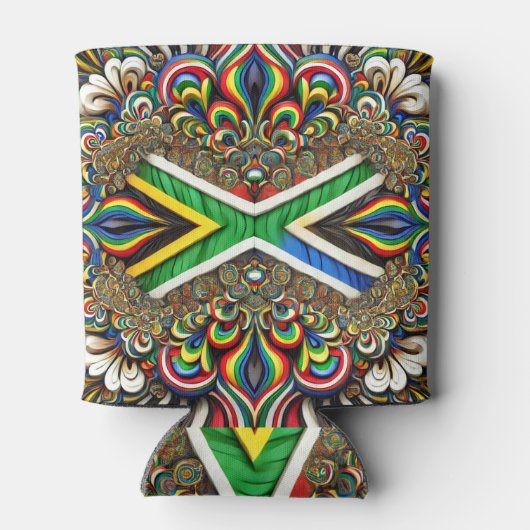 Kann mit südafrikanischem Farbdesign kühlen Dosenkühler (Rückseite)