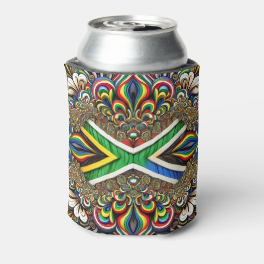 Kann mit südafrikanischem Farbdesign kühlen Dosenkühler (Kanne Rückseite)