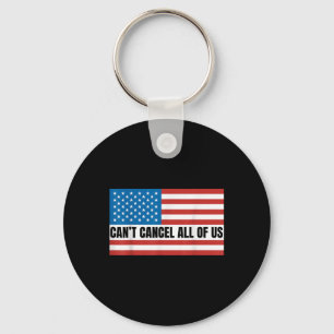 Kann nicht alle US-amerikanische Flagge abbrechen Schlüsselanhänger