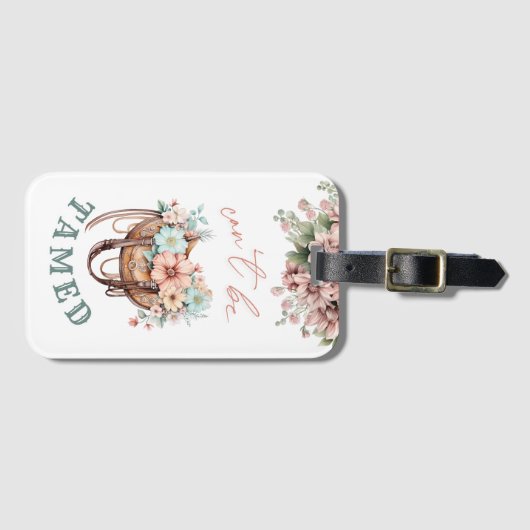 Kann nicht als Boho Country Girl Style gezähmt wer Gepäckanhänger (Vorderseite (Horizontal))