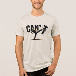 Kann nicht aufhören, Kampfsport-Kickboxen zu kämpf Tri-Blend Shirt