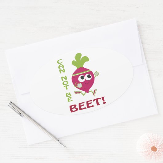 Kann nicht bekämpft werden! ovaler aufkleber (Umschlag)