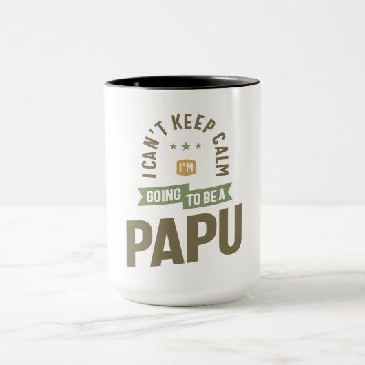 Kann nicht Calm Behalten werden - Future Papu Mode Tasse (Zentrum)
