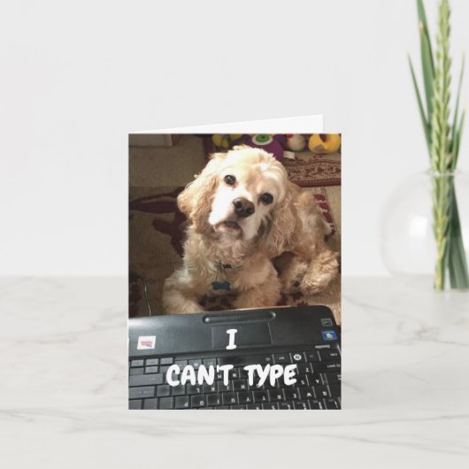 KANN NICHT EINGEBEN, WENN ICH SAGEN KÖNNTE *GLÜCKL KARTE (Vorderseite)